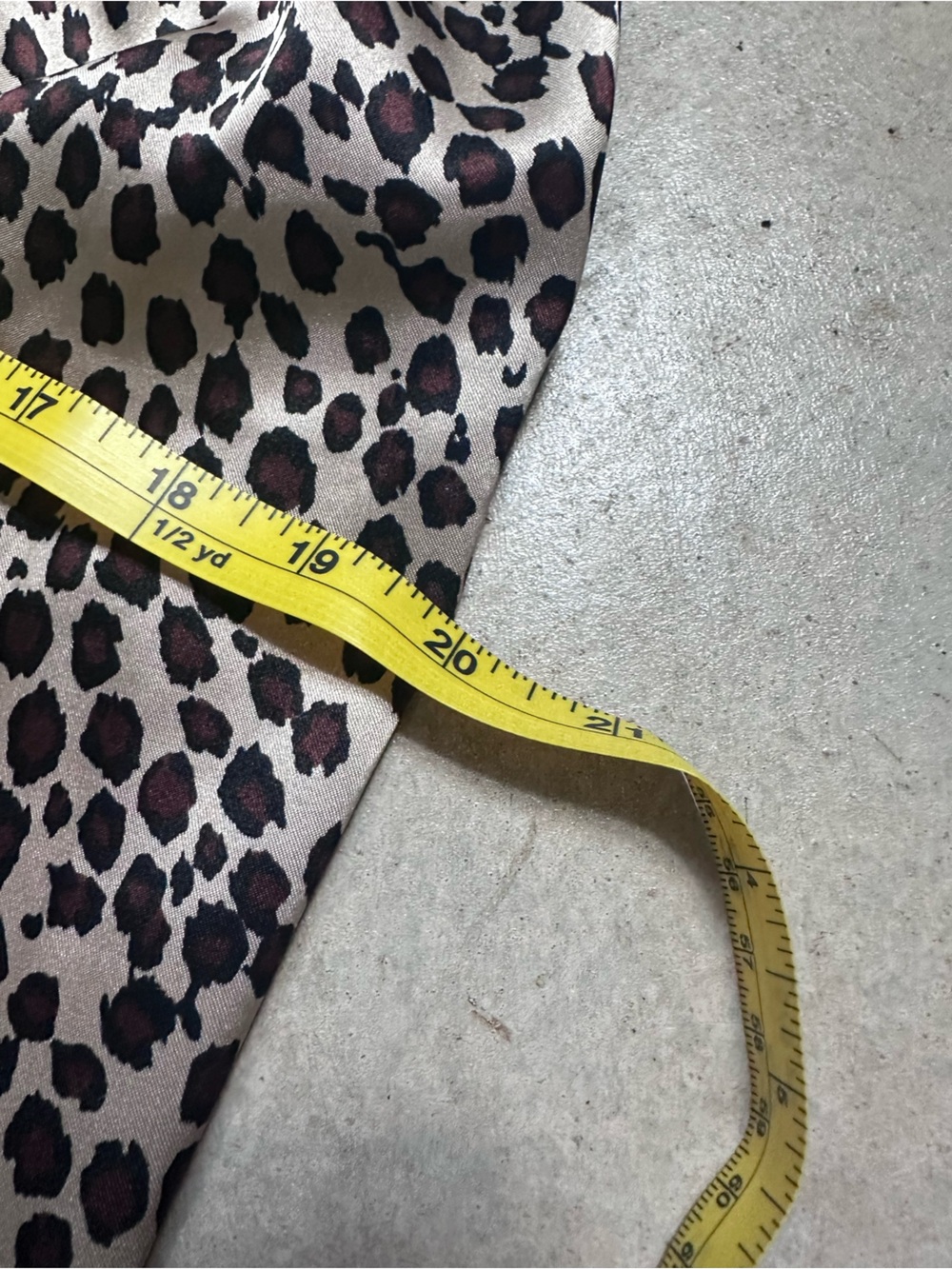 Leopard Satin Pajama Set - Brown Animal Print - Picture 12 of 13
